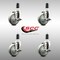 Service Caster 4 Inch 316SS Gray Poly Swivel 1-3/8 Inch Expanding Stem Caster Set Brake SCC SCC-SS316EX20S414-PPUB-TLB-138-4 - alternate 3